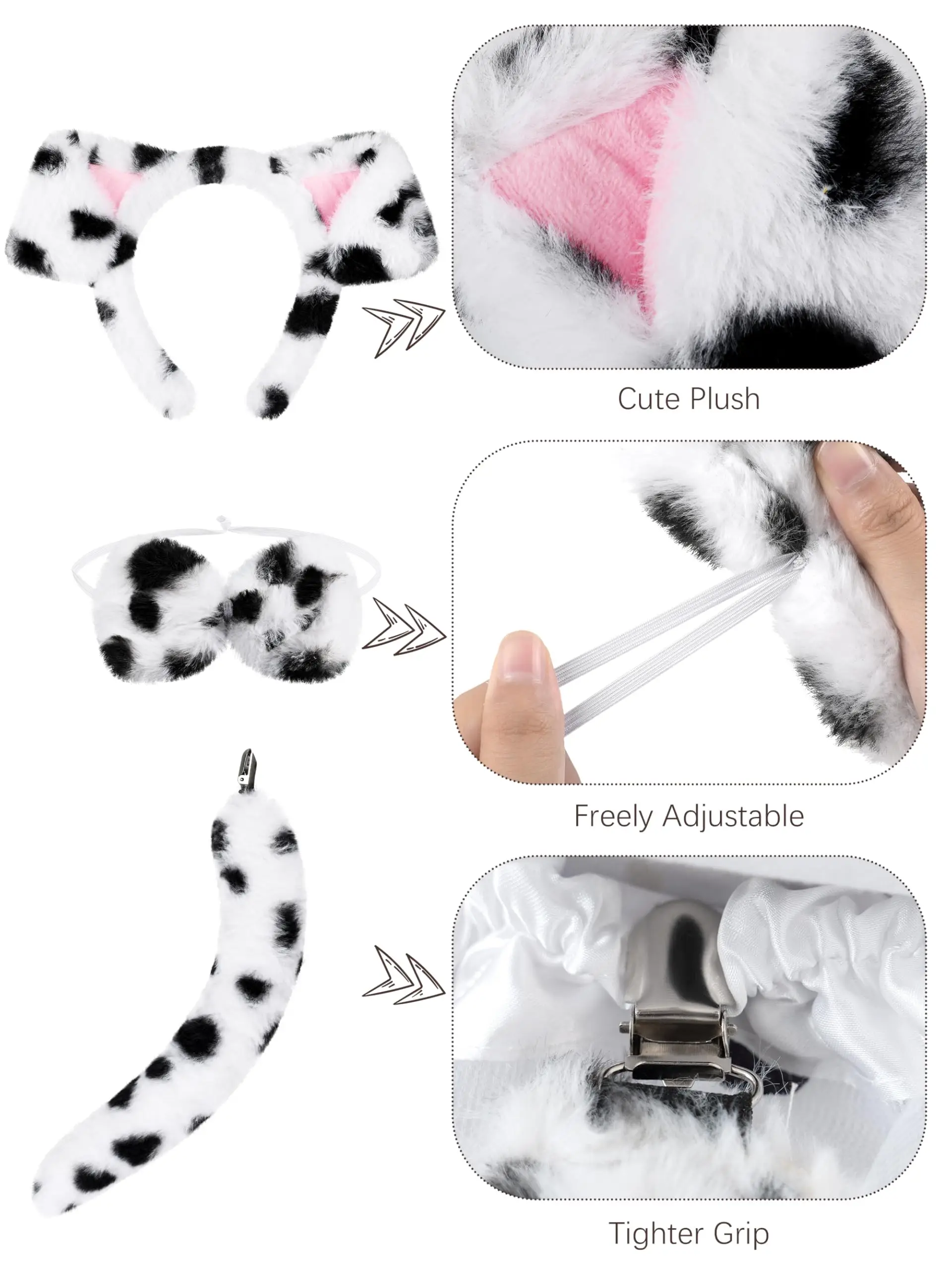 100 days School Dalmatian Costume for Kids Girls Cotton Costume Dalmatian Set T-shirt Tutu Tutu Leggings