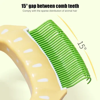 1Pc Pet Cat Comb Massage Brush Shell Shaped Handle Pet Grooming Massage Tool To Remove Loose Hairs For Cats Cleaning Supplies 4