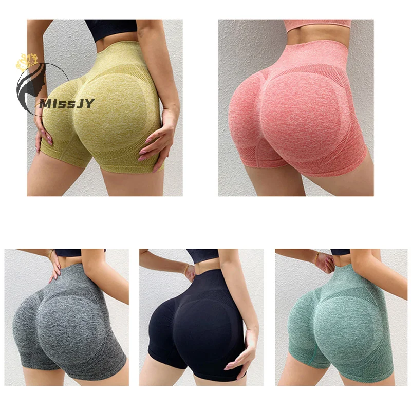 

Women's High Waisted Tight Elastic Leggings Hip Lift Running Short Women's Fitness Thin Pants Yoga Shorts Leggings
