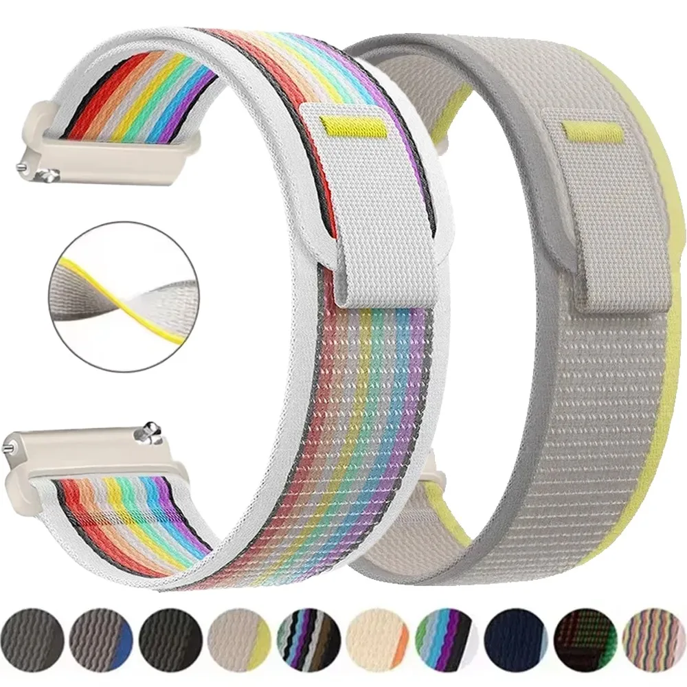 Trail Nylon Loop Strap, Adjustable Watchband, 20mm & 22mm