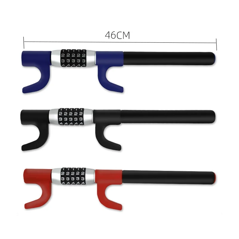 

Steering Wheel Lock Car Assecories Anti Theft Security Extendable Device Retractable Keyless Password 5 Coded Free Shipping