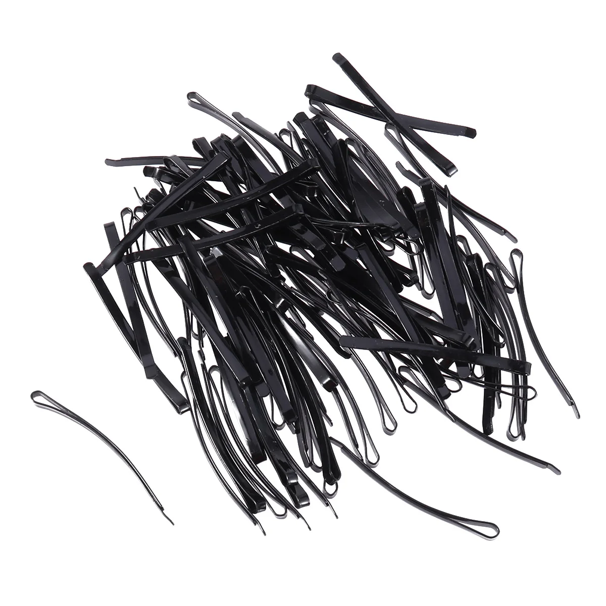 

100 Pcs Hair Barrettes Clip Black Clips Self Made Hairpin Metal Hairpins Slides