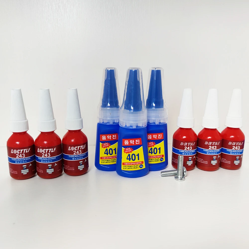 10ml detai 243 242 271 222 screw adhesive anaerobic glue antiloose antislip loctite Sealing