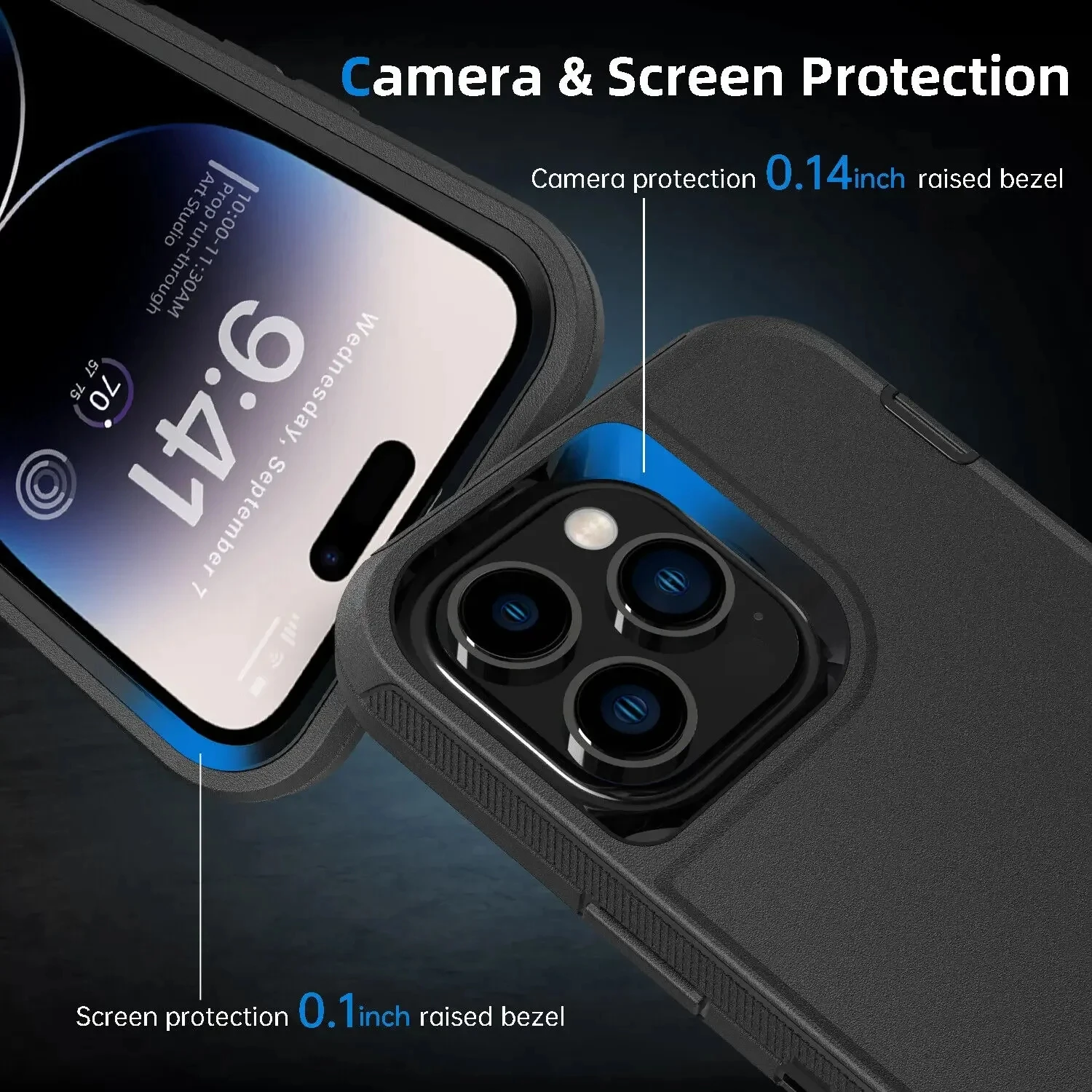 Ultimate 3-in-1 Heavy Duty Armor Shockproof Case with Belt Clip