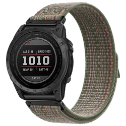 Nylon QuickFit Strap, 22mm/26mm, Universal Fit Smartwatch Bracelet - 26mm (Army Green)