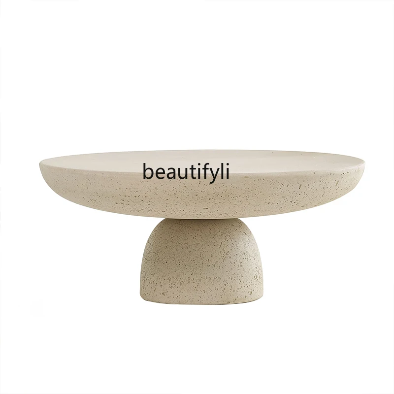 

Designer Stone Coffee Table Side Table FRP Desk Creative Design Modern Simple Side Table Living Room Furniture