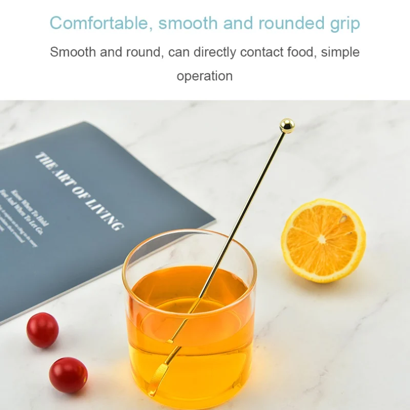 Description Picture 4 of item1Pcs 21cm Cocktail Stainless Steel Creative Mixing Sticks for Wedding Party Bar Cafe Swizzle Drill Glass Mixing Manual Rod