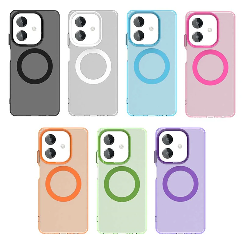 Enhanced OPPO A40 Case: Transparent Armor with Wireless Charging & Magnetic Grip