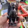 Natural Garnet Dragon Carving Statues Stones Healing Fengshui Home Decoration Accessories 1PCS 1