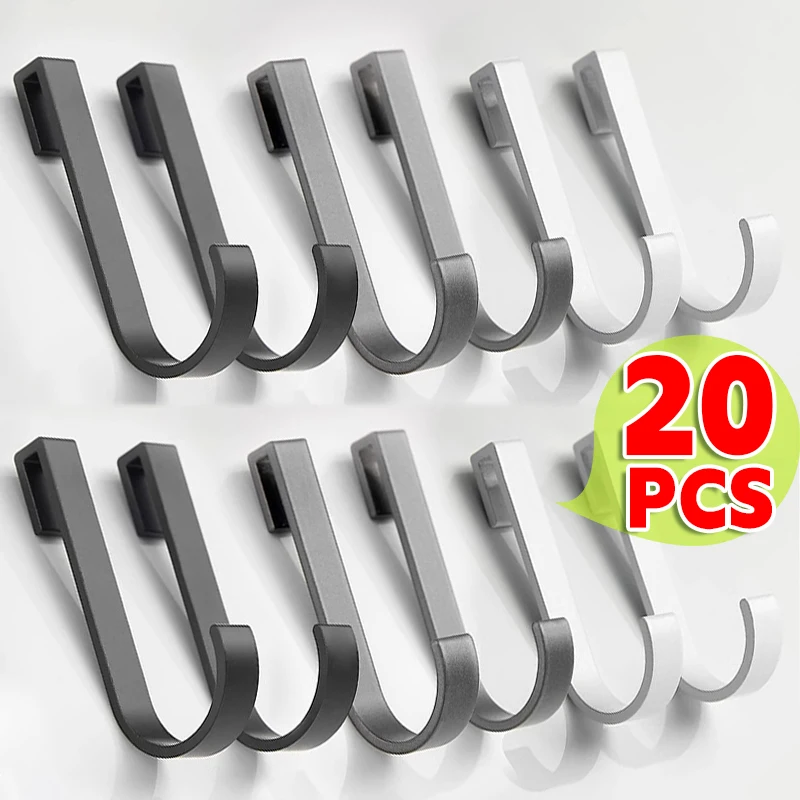 Z Shape Door Back Hook Cabinet Hanger Anti-Rust Rack Free Punching Towel Clothes Bags Sundries Metal Hanger Bathroom Accessories storage hook,door hook