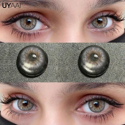 Vibrant Cosmetic Color Contact Lenses - Green, Purple, and Blue (Wolf Gray)