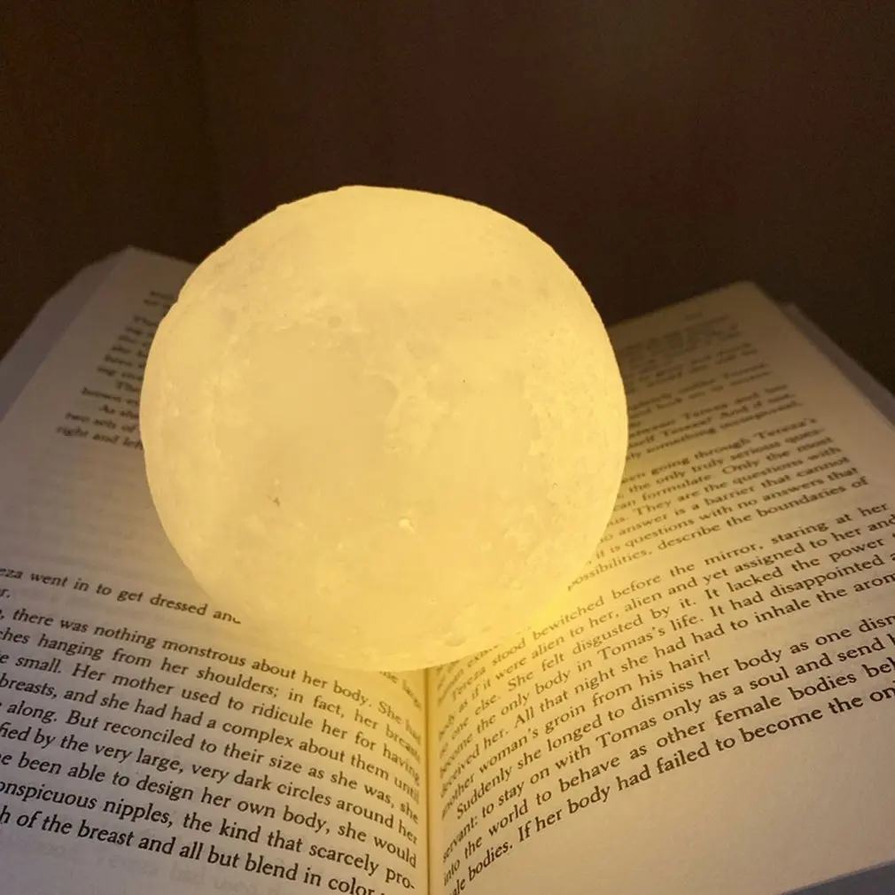 

5.5 /7 /8.5 /9.5 /11.5cm Moon Light Lamp Bedroom Dream Adjustable Ambient Night Lights Eye Protection Bedside Room Table Lamps