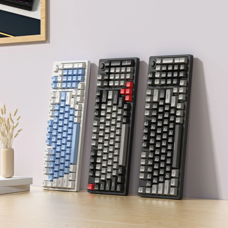 

ECHOME Wired Mechanical Keyboard Backlight Mechanical Keyboard Game Knob Wired Color Matching Computer Accessories for PC/loptop