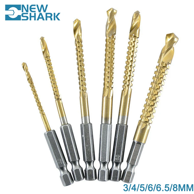 Newshark Multifunction Drill Bits for Wood Hex Shank Metal Drill Bit