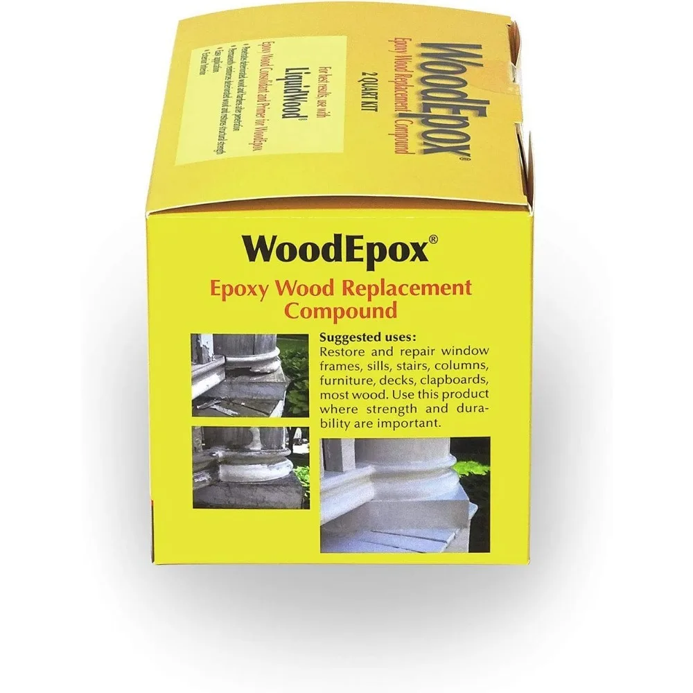 2 Quart 2-Part Structural Epoxy Adhesive Filler Wood Filler Putty REPAIR DAMAGED WOOD EASY TO USE NO SHRINKING OR CRACKING