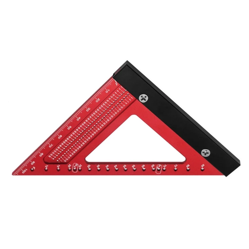 

Woodworking Square Protractor Aluminum Alloy Miter Ruler Layout Measuring Tool for Carpenter Dropship