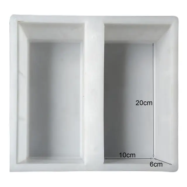 Modern Tégla Penész Kopásálló Újrafelhasználható Fehér, Tiszta, Nem Tapadós Beton - Image 2
