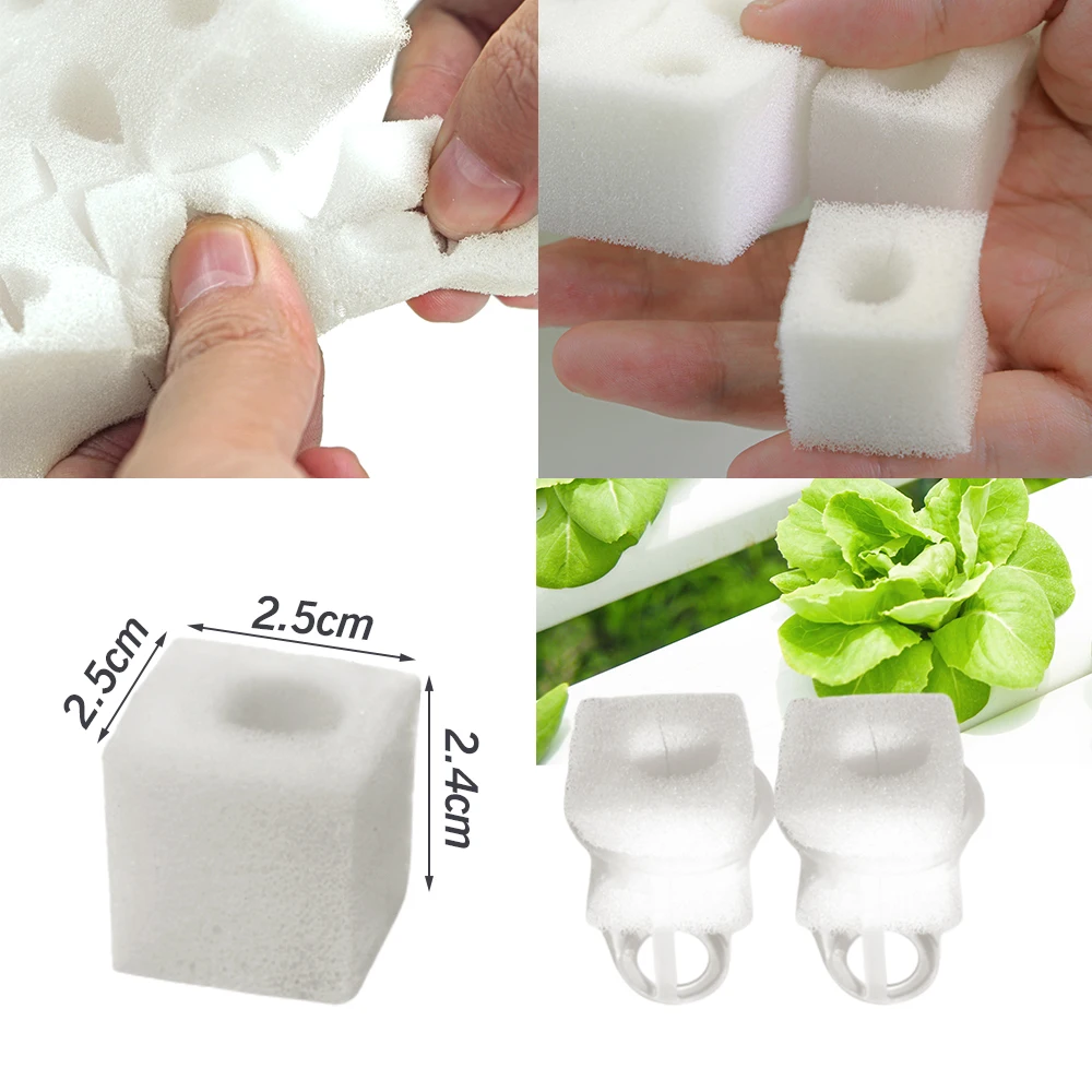 Hydroponic Sponge Planter Tool Square Seedling Sponge Garden Greenhouse Soilless Cultivation Small Bud Grow Water Retention Foam 5