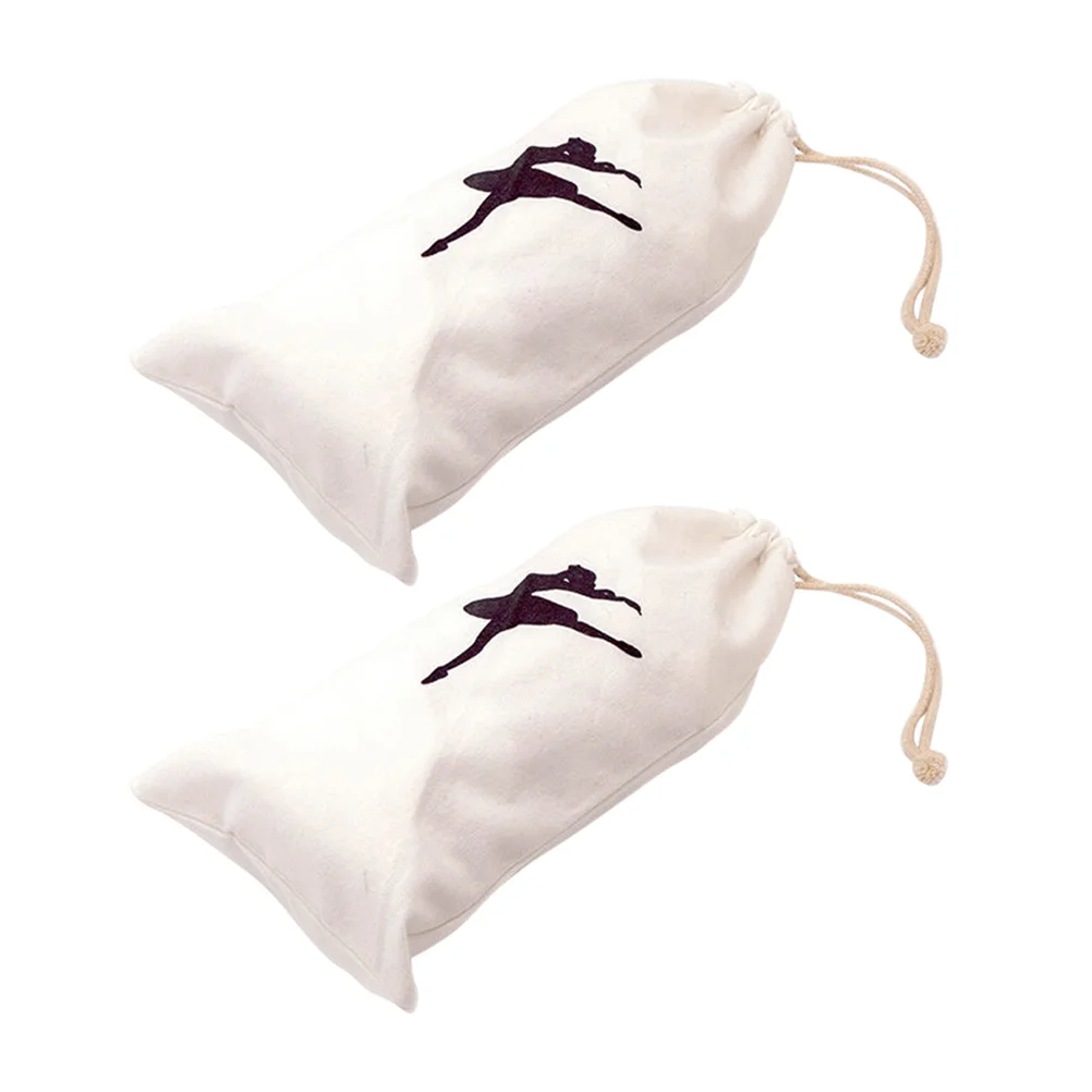 

Bag Ballet Accessories Point Shoes Storage Canvas Latin Dance Bags for Little Girls Breathable Drawstring Backpacks