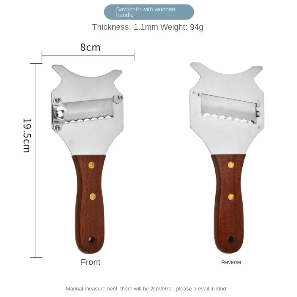 Stainless Steel Truffle Butter Roll Slicer Adjustable High Hardness Chocolate Planer Slice Thickness Kitchen Supplies