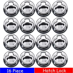 16pcs Boat Hatch Latch Steam Deck Flush Pull Latch Small Camper Closures for Marine Boat RV Camper Защелка Замок Катер Скрытая