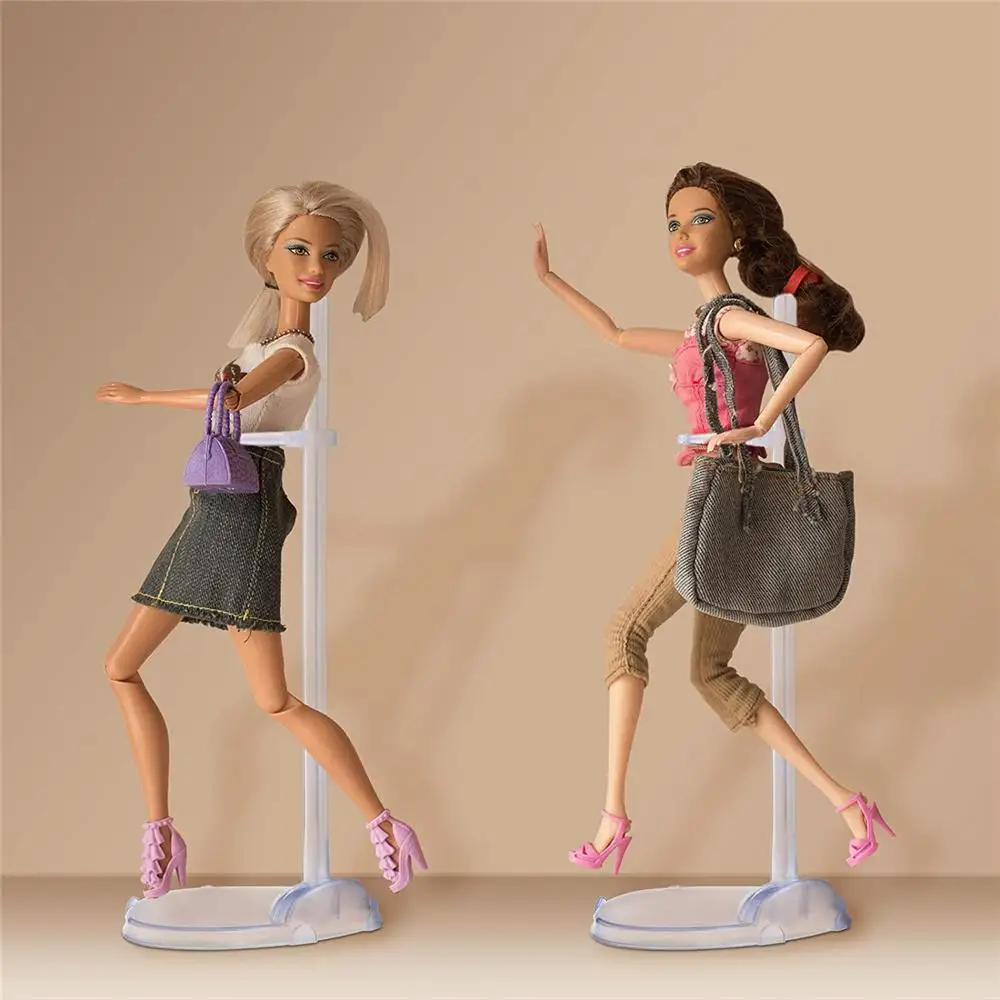 1/5/10Pcs Doll Holding Stands for 20cm Doll Waist Supports Display Racks Transparent Racks Accessories acrylic display stand doll display holder knife display stand car model display holder