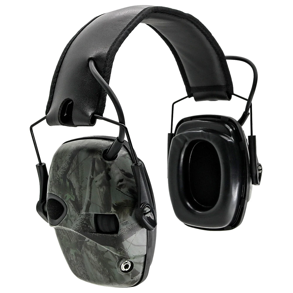 Tactical Camouflage Electronic Shooting Earmuffs To Enhance Anti-noise Impact Sound Hearing Protection Noise Reduction Headset safety lanyard Safety Equipment