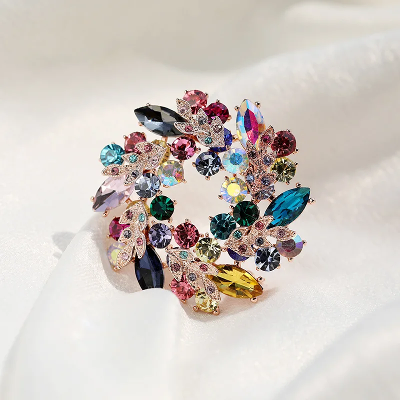Crystal Brooches Women Luxury  Brooch Jewelry Luxury Wedding