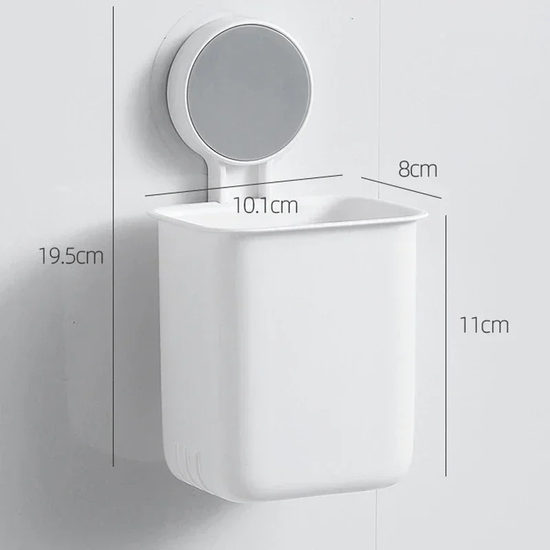 Portable Toothbrush Wall Mounted Holder Toothpaste Mouth Cup Waterproof Holder Drill-Free Bathroom Storage Shelf Rack Organizer toothbrush holder toothbrush storage box