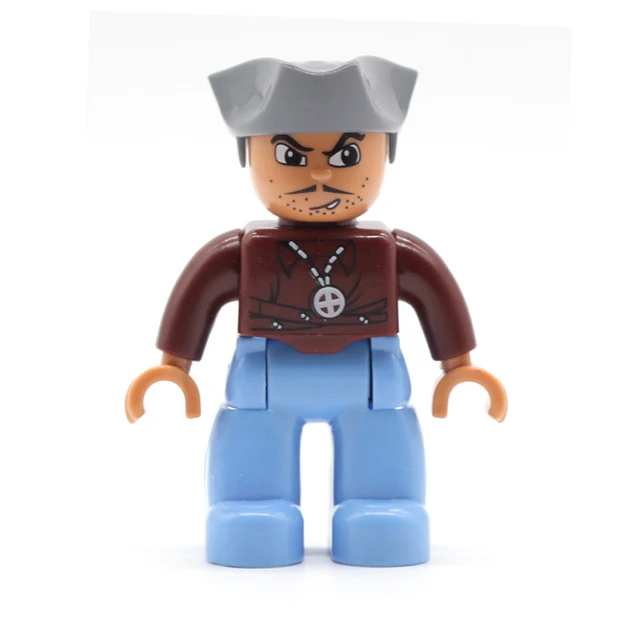 Big Size Action Figures City Princess Policemen Family Building Block Doll Character Accessory Toys Assembly Children Kids Gift Captain