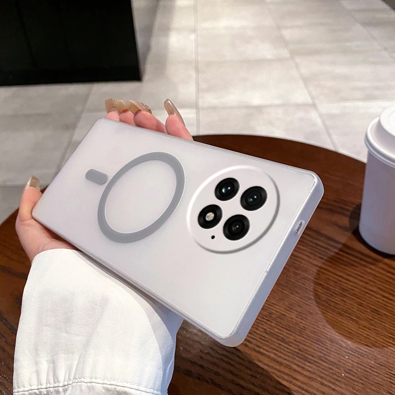 Matte Clear Magnetic Magsafe-Compatible Protective Phone Case