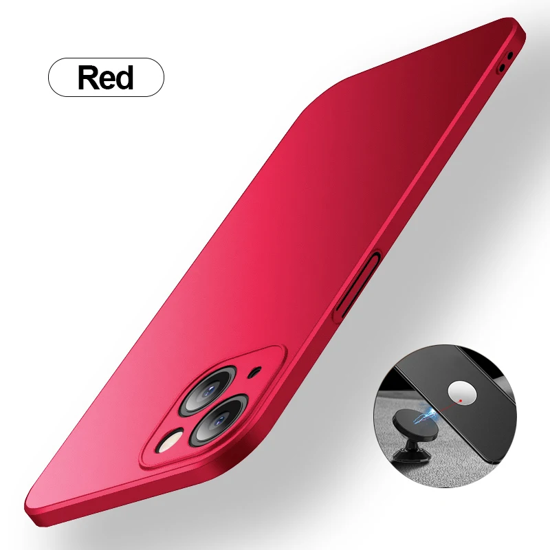 best iphone 13 pro case 2022 Matte Magnetic Car Case For iPhone 13 12 11 Pro Max Ultra Thin Hard Original Protection Cover 13Pro 12Pro 11Pro Max apple 13 pro case