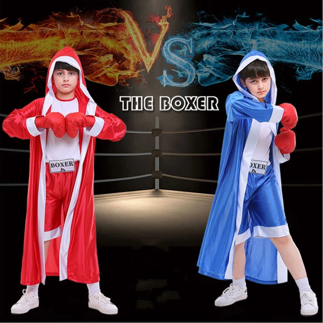 Disfraz de Boxer para niños, ropa de juego de boxeo, regalo de Navidad y  Año Nuevo - AliExpress