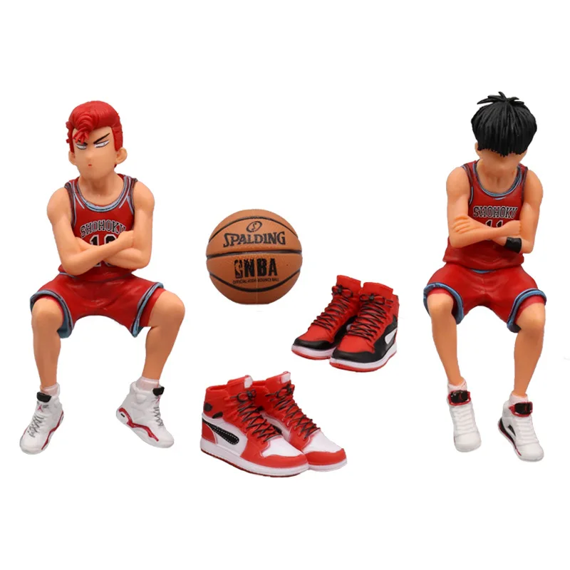 

Wholesale 6 sets Rukawa Maple Sakuragi Model PVC Figures Slam Dunk Action Toy Basketball Set Gifts for Boys