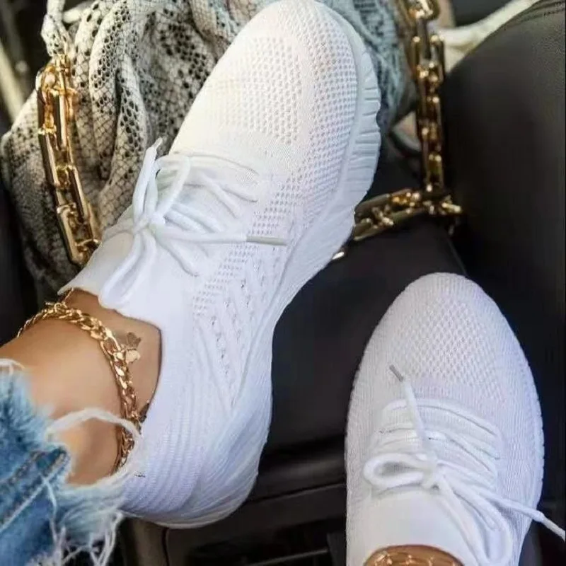 Running Shoes Women Shoes Casual Sneakers Women Sneakers Comfortable Lace Up Platform Sports Casual Women's Fashion Sneakers 1pair