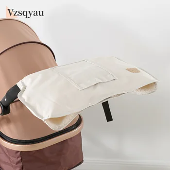 Guanti da passeggino invernali Guanti da passeggino caldi e ispessenti Guanti da passeggino universali antivento per neonati Accessori per passeggino