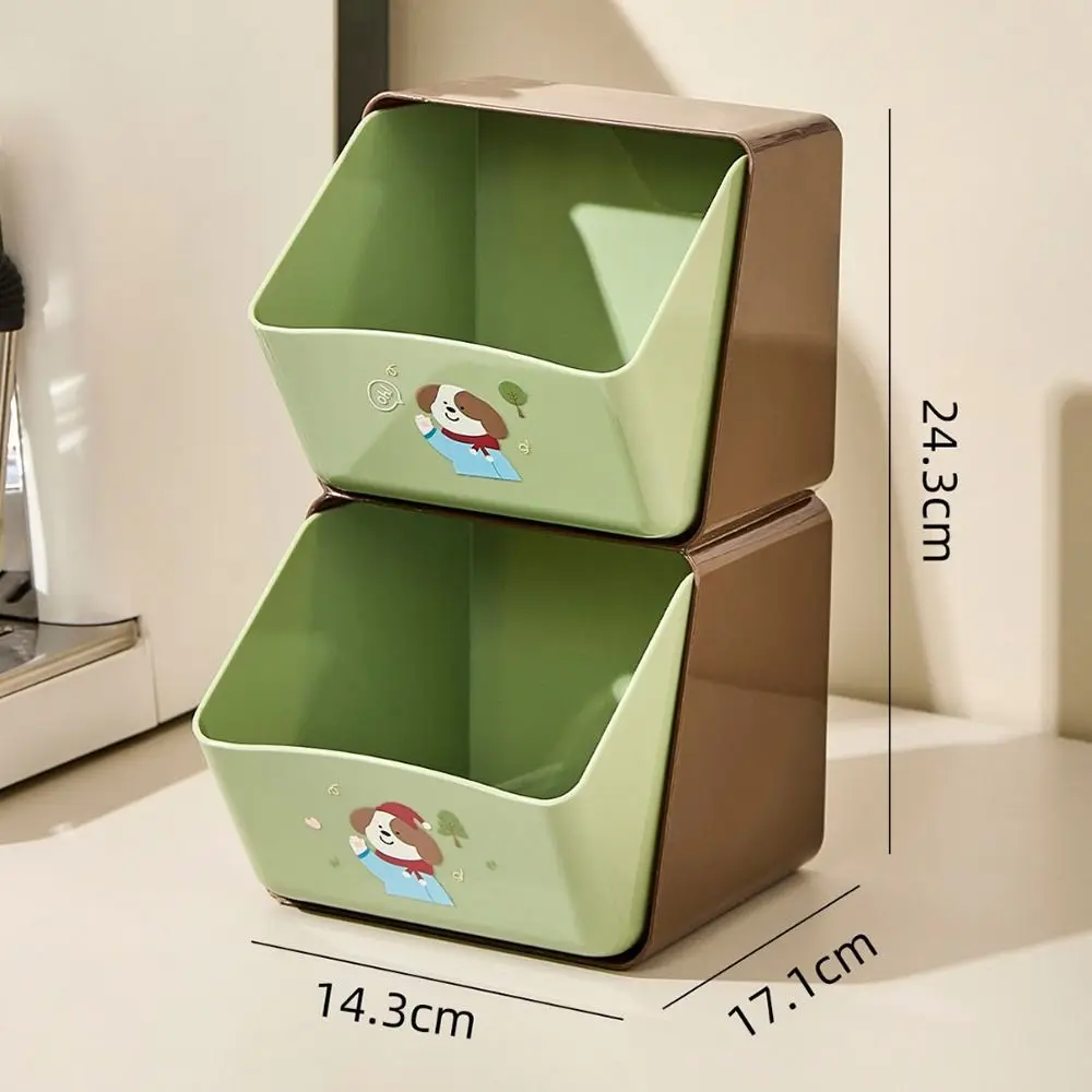 Description Picture 5 of itemCreative Tea Bag Storage Box Double Layer Stackable Cosmetic Drawer Rack Space Saving Large Capacity Desktop Snack Organizer