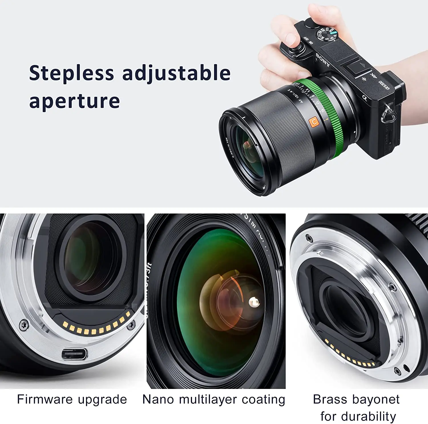 Viltrox 13mm 23mm 33mm 56mm F1.4 Sony E Mount Ultra Wide Angle APS-C AF Lens for Sony E-Mount ZV-E10 a7 a6600