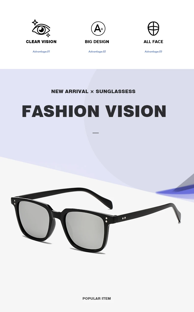 Kleine Sonnenbrille mit quadratischem Rahmen, modische Persönlichkeit, Retro, neue Sonnenbrille, Herren-Business-Casual-Sonnenbrille – Detail 2