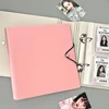 Kawaii 4 Grid Binder Kpop Photo Card Collect Book Large Capacity Idol Photo Album Photocards Holder Storage Book Stationery 6