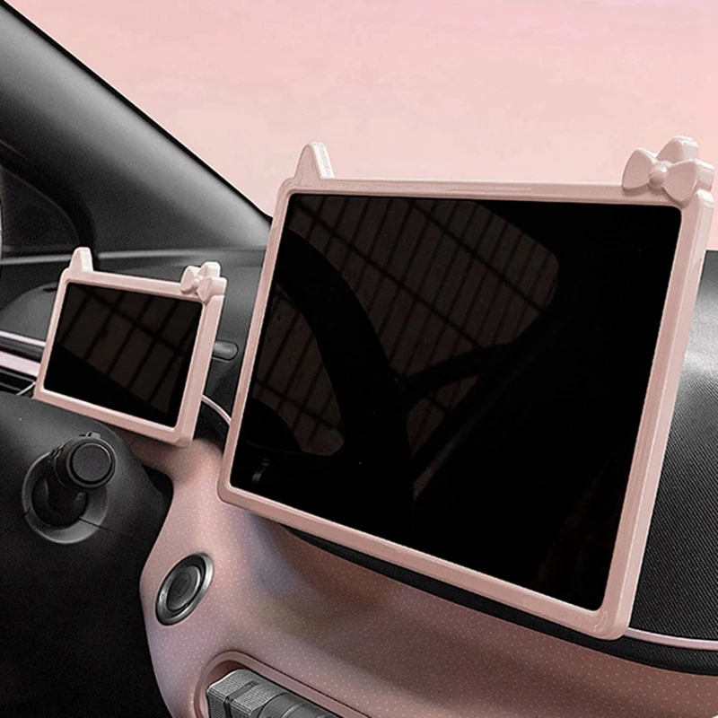 핑크 자동차 내비게이션 화면 보호 프레임 트림 커버, BYD 돌핀 미니, BYD 갈매기