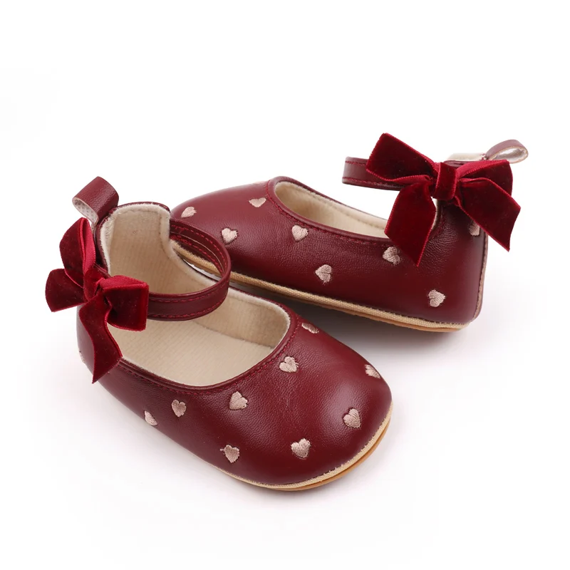 Baby Girl Shoes Cute Bowknot High Quality PU and TPR Sole Anti-slip Toddler Newborn 0-9-18 Months Prewalking Sandal 2024 BJZ3212 5