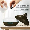 550ml Wood Color USB Aroma Diffuser, Essential Oil Diffuser with 7 Color LED Lights & Remote Control, USB Powered Air Humidifier 6