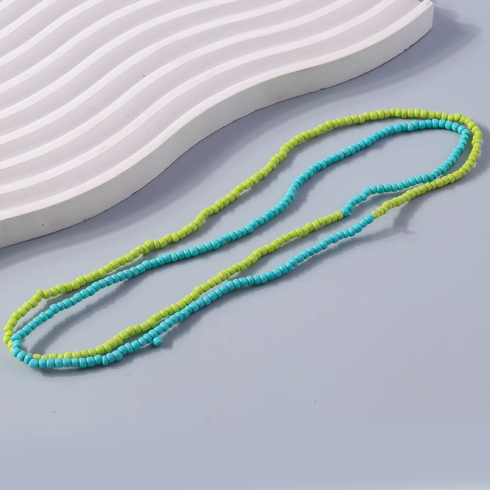 Aihua Böhmen Multi Layer Bunte Perlen Fußkettchen für Frauen Handgemachte Sommer Strand Barfuß Armband Knöchel auf Bein Fuß Schmuck Geschenk – Detail 14