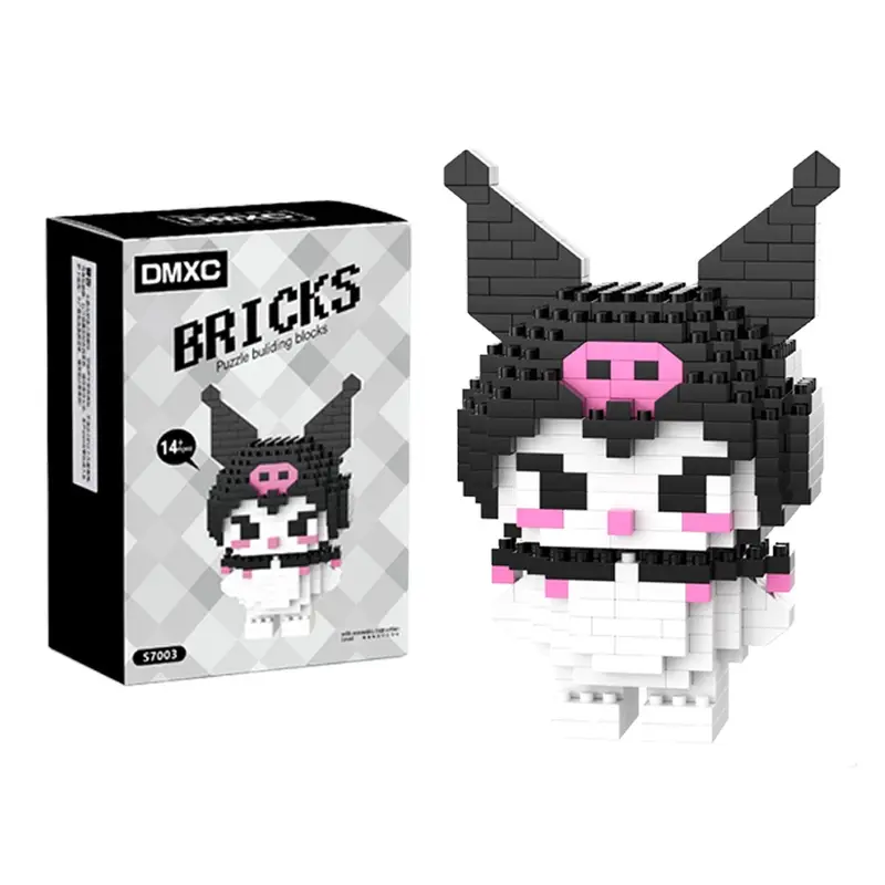 99 style SANRIO Hello Kitty Building Blocks Cartoon Figures Kuromi Bricks My Melody Children's Assembly Toys Cinnamoroll Gift - Image 72