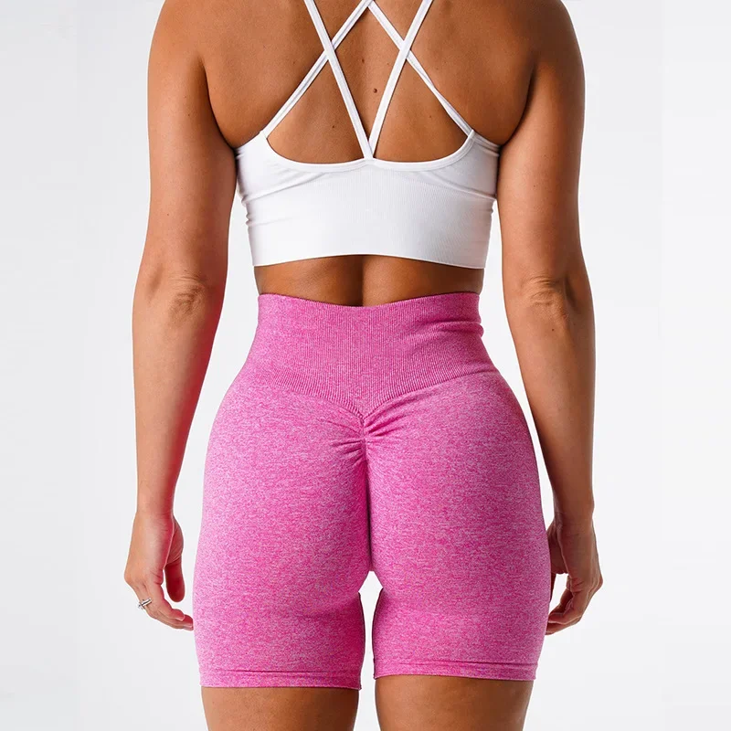 NVGTN SCRUCNH Best Seller Camouflage Yoga Shorts European and American Cross-Border Shorts Three-Quarter Length Yoga Pant