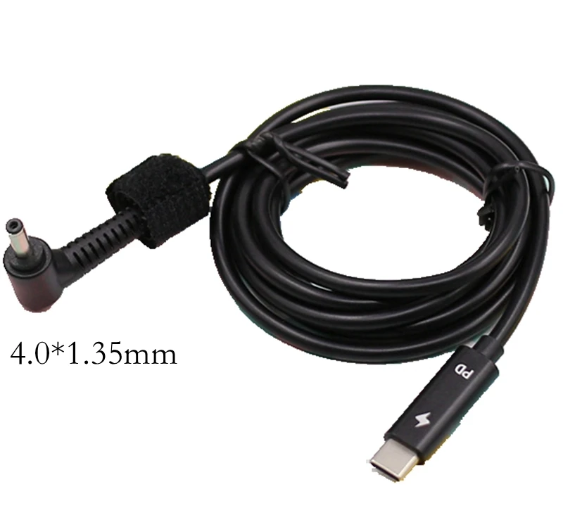 Cavo Adattatore Di Alimentazione Da USB-C A 4.5mm X 3mm, 19V 65W Con Chip PD, Per Laptop HP, Lunghezza 1.5 Metri