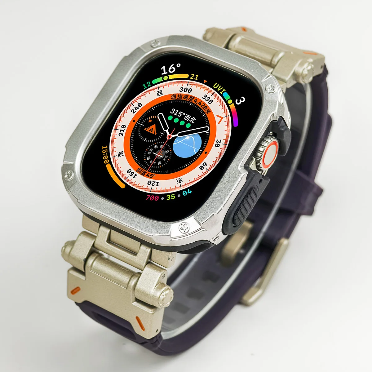 Premium Silicone Strap and TPU Protector Case