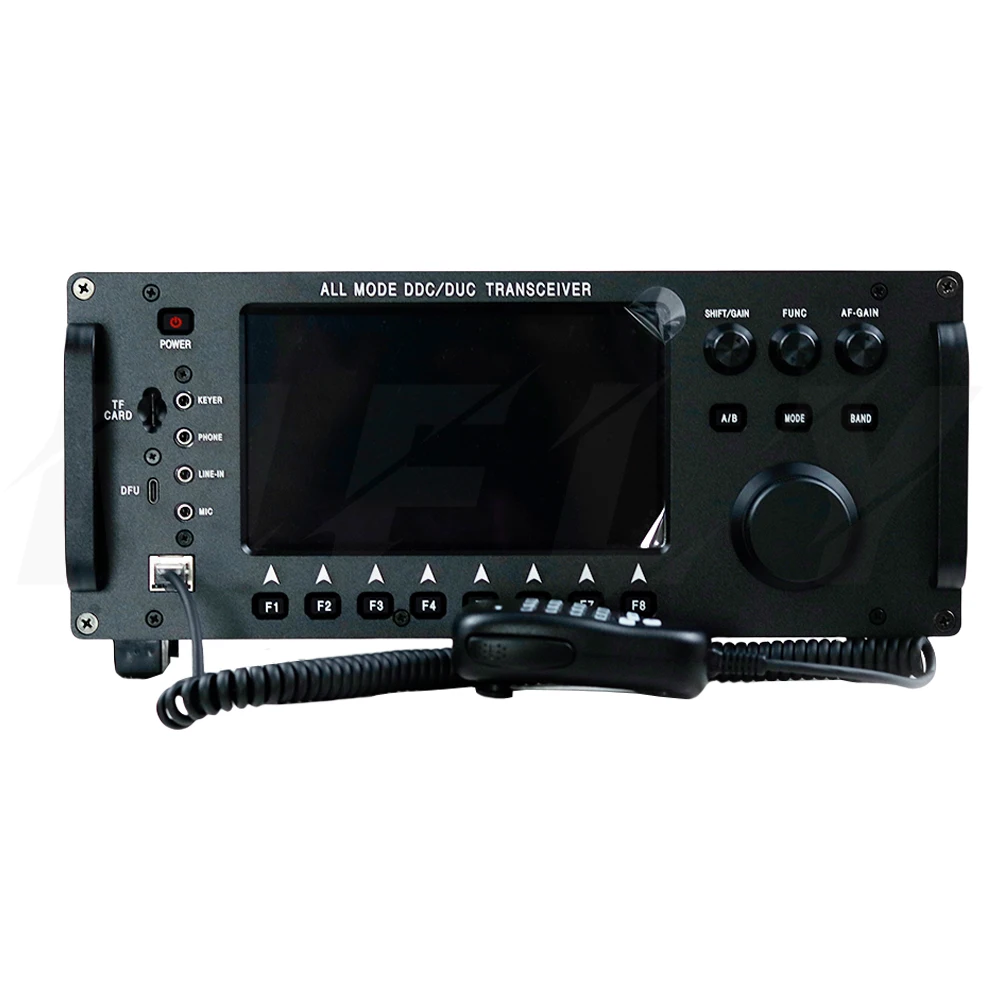 100W HF+UV All Mode DDC/DUC Transceiver Mobile Radio SDR Transceiver with 7" Tou