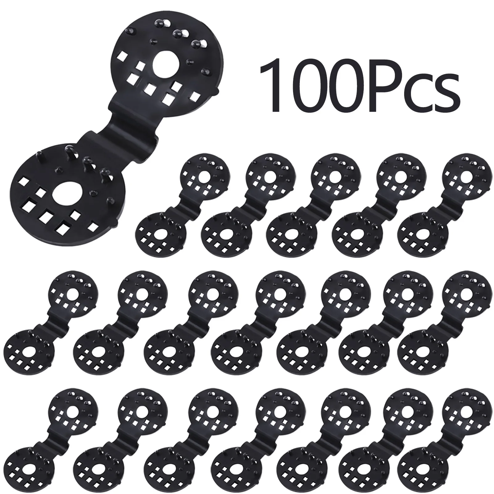 

100pcs Shade Cloth Plastic Clip Net Fixation Clip Buckle Plastic Plastic Clip Fence Netting Installation Hook